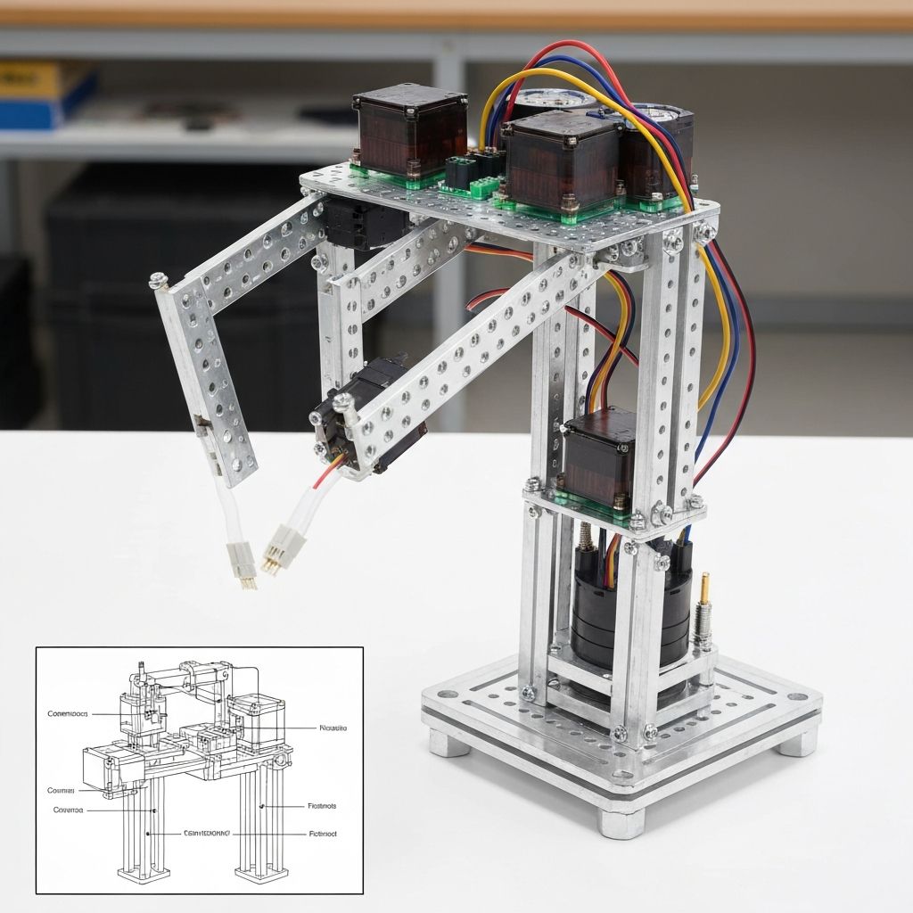 Kit Braço Robótico 4 Eixos